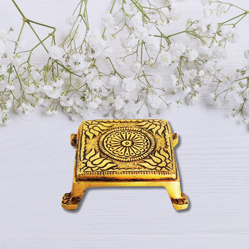 Brass Chowki | Brass Stool For Idols 0.1Kg